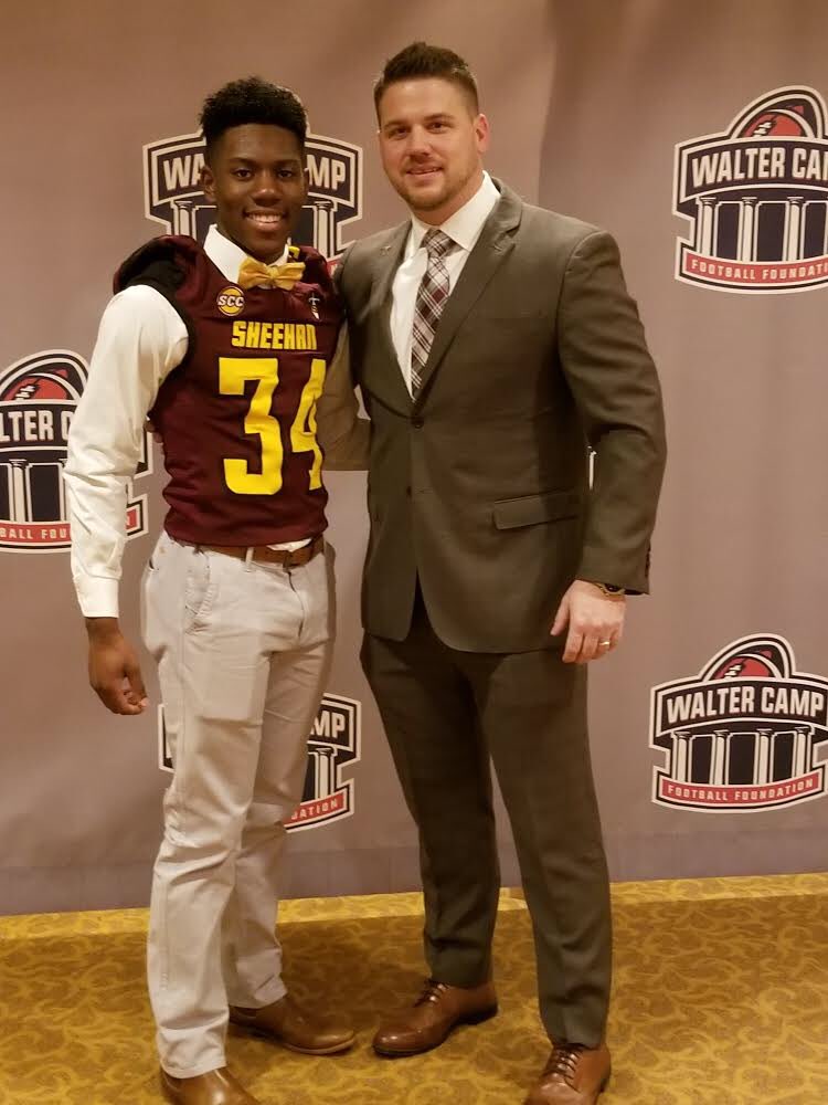 JohnFerrazzi's tweet photo. Congratulations to Terrence Bogan on being a Walter Camp Player of the Year Finalist!  Tremendous honor for an outstanding young man. https://t.co/7ghaBpm2Bb