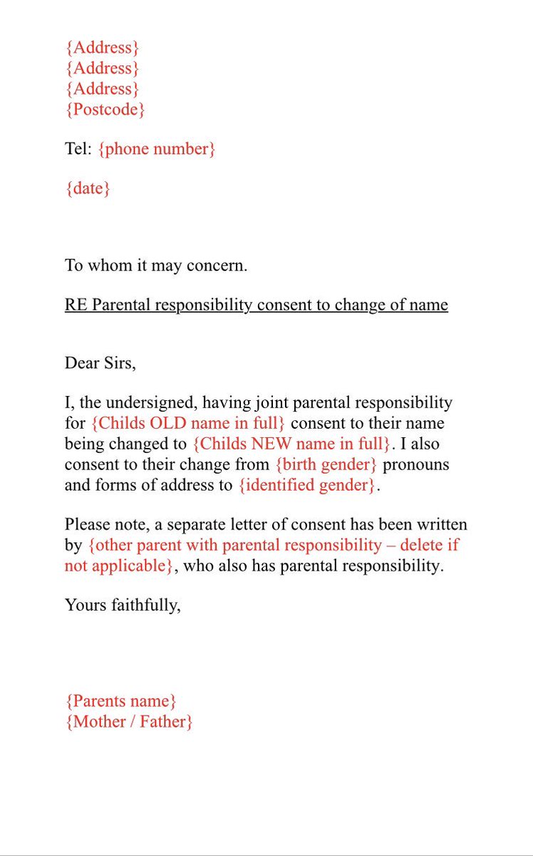 Helen🏳️⚧️💙 auf Twitter: "Here is a template “letter of Intended For Deed Poll Name Change Letter Template Helen🏳️⚧️💙 auf Twitter: "Here is a template “letter of Intended For Deed Poll Name Change Letter Template