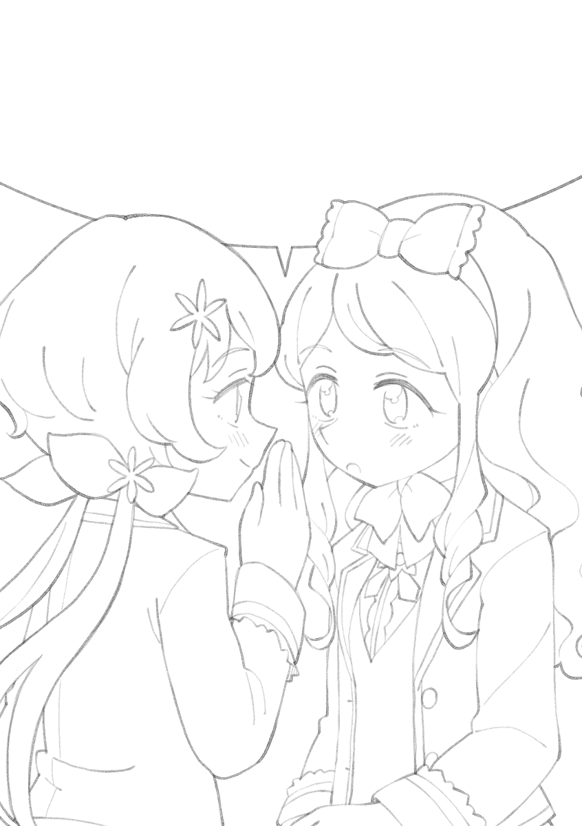 #皆さんの線画と塗った後を見せてください 