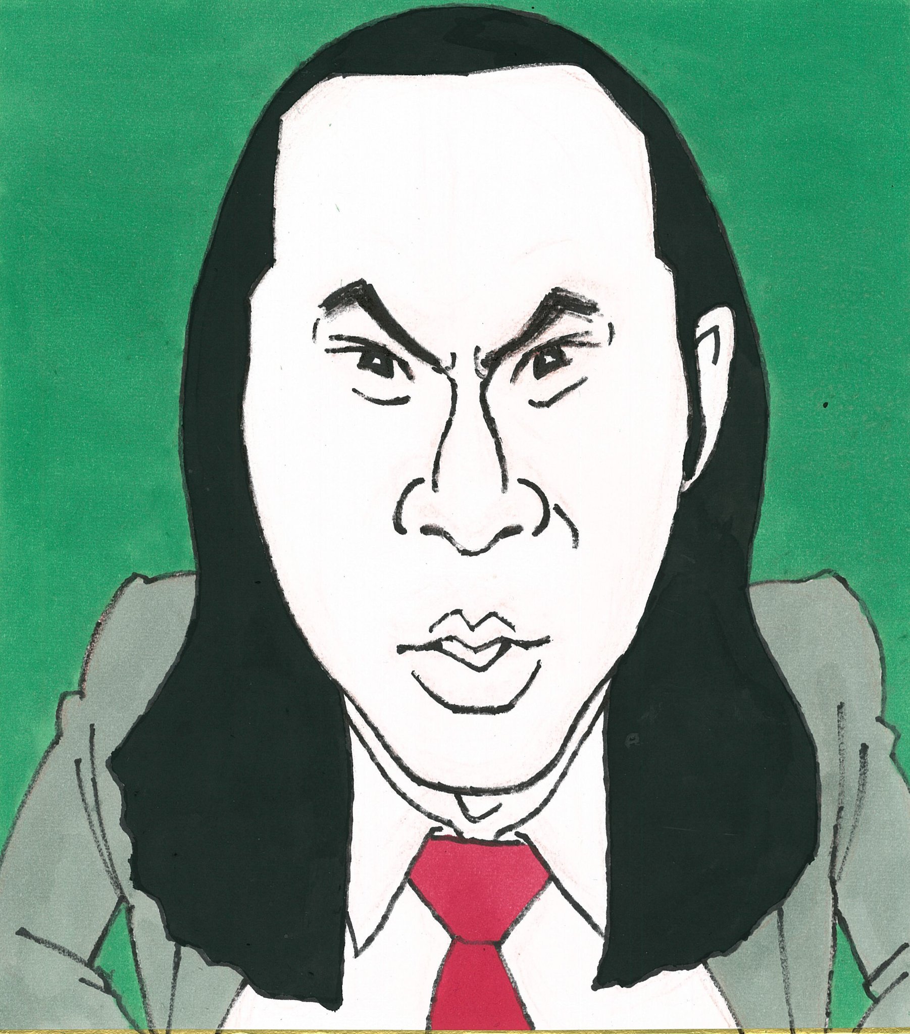 武田鉄矢 金八先生 似顔絵 （鉛筆画） 最終価格 武田鉄矢 金八先生 似顔絵 （鉛筆画） 最終価格
