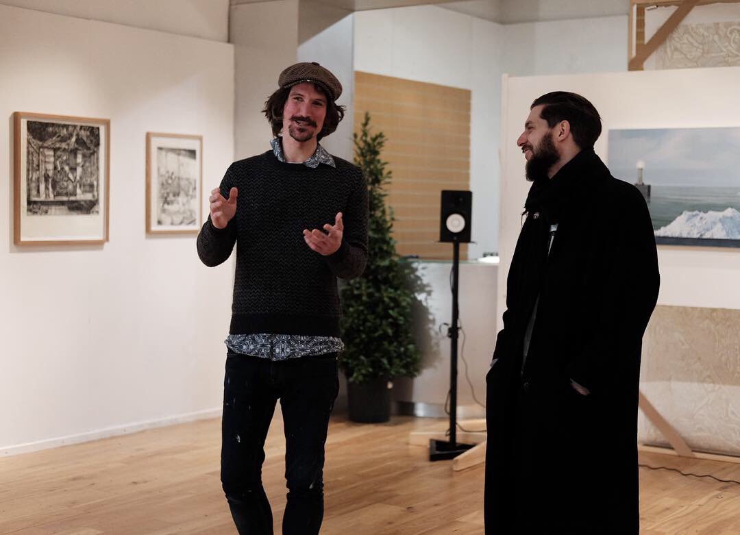 Heartfelt thanks to all who came to RUG’s 1st #artist walk + talk!

Part 2 of Geraint Ross Evans + James Moore’s #exhibition is open til 17.02!

Diolch O’r galon I bawb daeth I digwyddiad ‘mewn sgwrs’ 1ed RUG ddoe! Gallech chi ymweld rhan 2 arddangosfa James +Geraint tan 17.02!