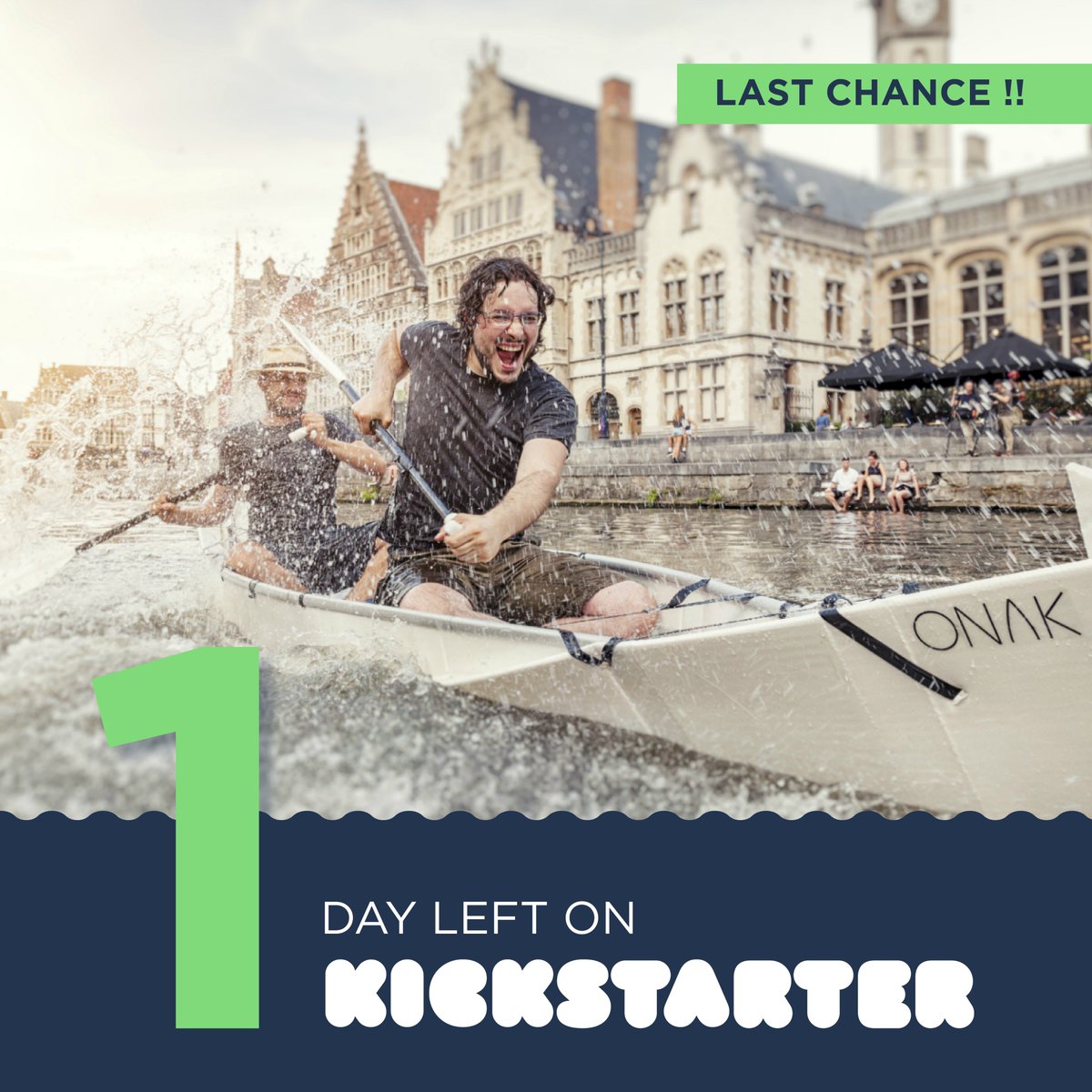 ONAKcanoes's tweet photo. It's Now. Or. Never. πππΆ
Our #Kickstarter campaign ends in less than 24 hours, act fast. It's really your last chance to buy your #ONAK 2.0 with β¬200 OFF: https://t.co/BqnakEFEkM
#foldablecanoe #gocanoeing #Belgium #Boating #canoe #BeTech #paddlesports #kayak #SUP #raft https://t.co/YcLty7xGoh