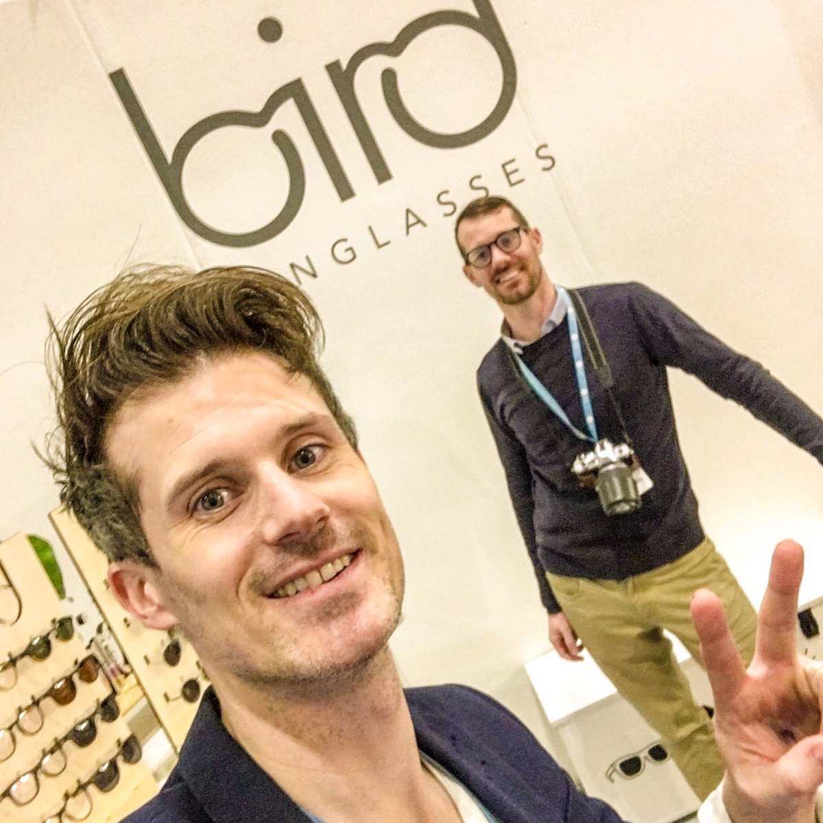Bird adventures 😎 - day two of the UK's largest optical show 💥👓🕶🚀 
.
#100optical #eyewear #bird #sunglasses #shareyoursun #optics #100percentoptical #rx #prescriptionglasses <a href="/100Optical/">100% Optical</a>