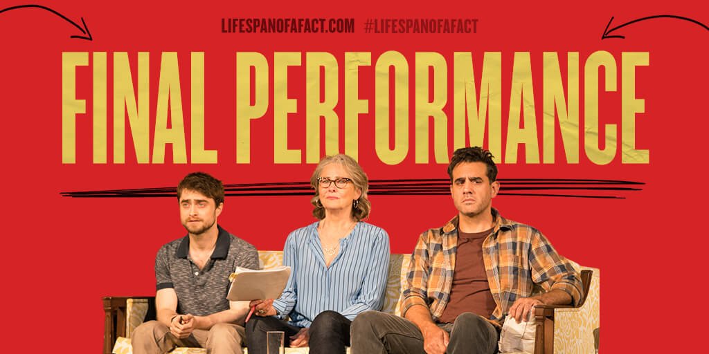 Every story has a final chapter, and today, we say goodbye to Broadway. Thank you for joining us and learning “what happens there.” #LifespanofaFact