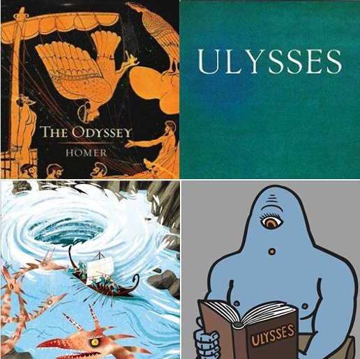  #DYK James Joyce's novel Ulysses (1922) is a retelling of the Odyssey set in modern-day Dublin! Ulysses is the Latinised name of Odysseus (hero)! Each chapter in the book has an assigned theme, technique, & correspondences between its characters & those of Homer's Odyssey!