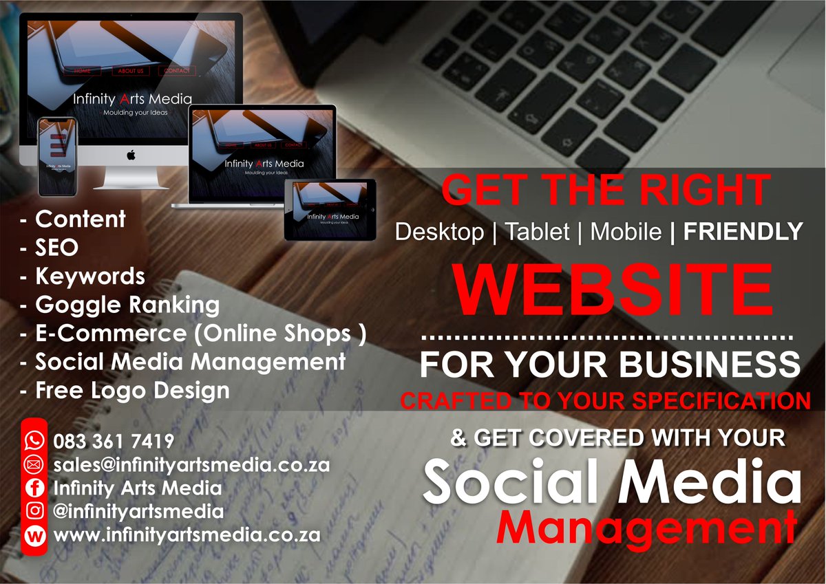 InfinityArtsmed's tweet photo. Get the right website for your business crafted to your specification.
065 895 8268 
0833617419 

#philmasinga  #SundayMotivation #sidehustle #ThaboMbeki #SundayThoughts #dmfmzansi #opwmzansi #opw #OurPerfectWedding #BeingBonang https://t.co/8gUFtDI1gx