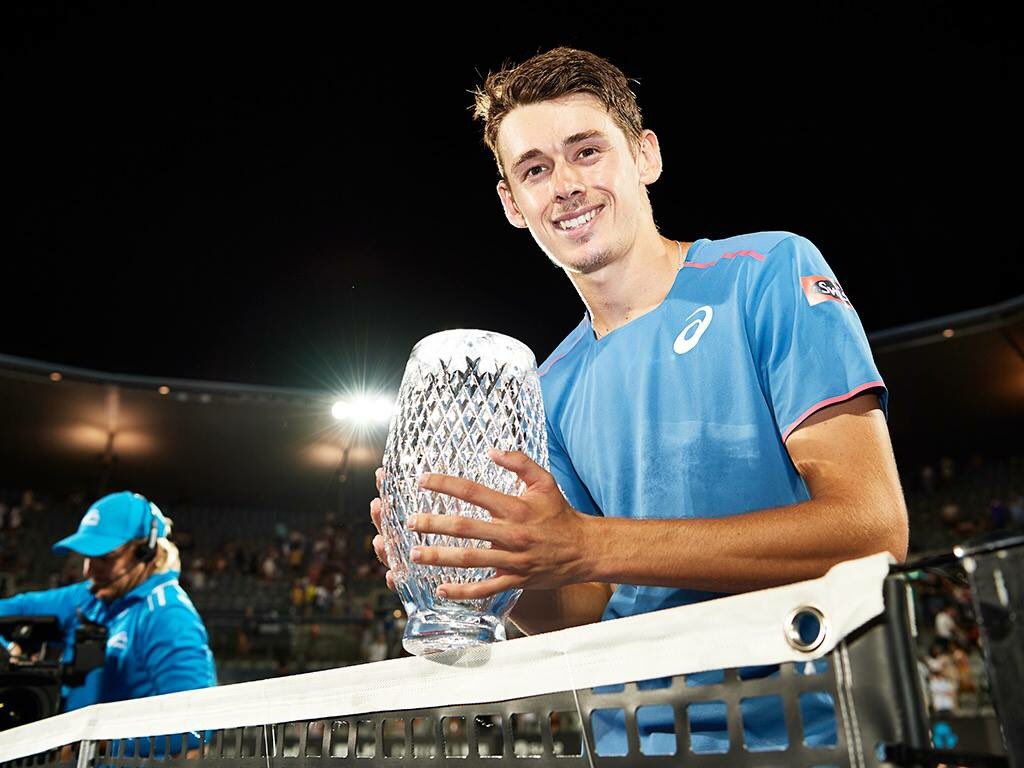 Lost for words... No better feeling than getting my first title at home 🙏🙏<a href="/SydneyTennis/">#SydneyTennis</a> #bluewal #deMon #3rdtimesacharm