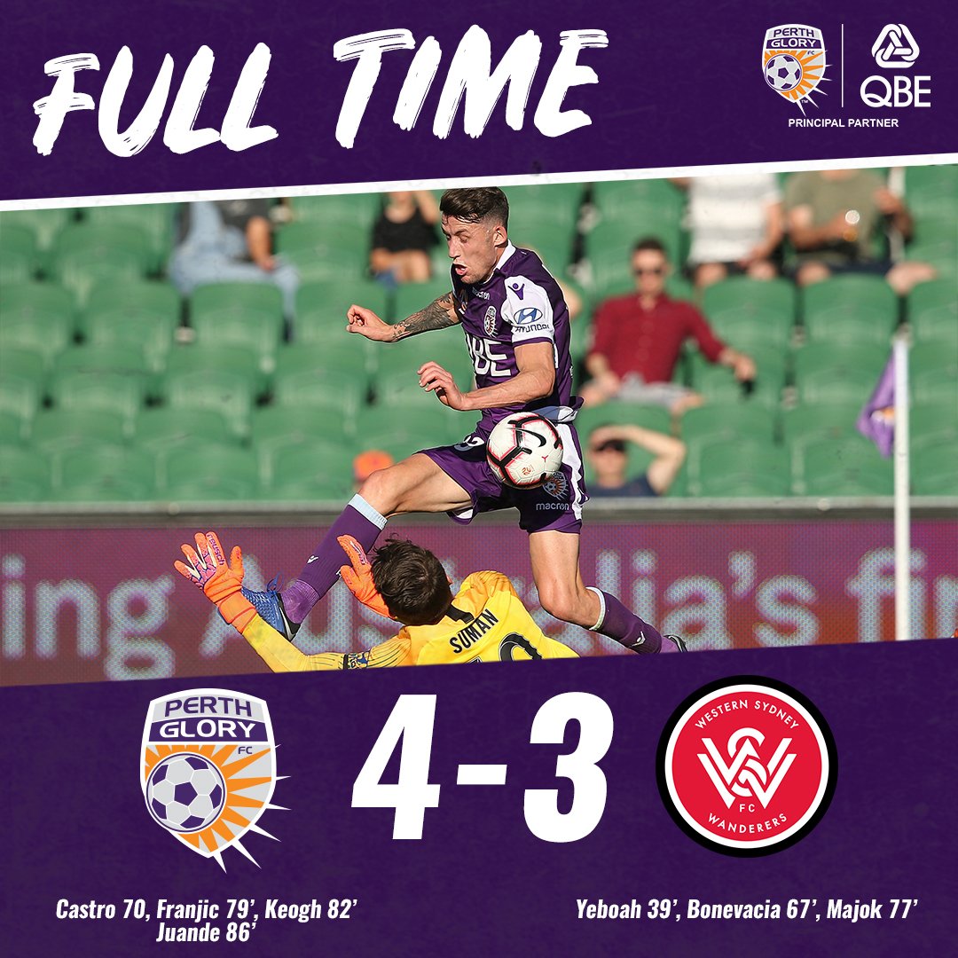Perth Glory FC on Twitter "SENSATIONAL! Four goals in 16 minutes seals