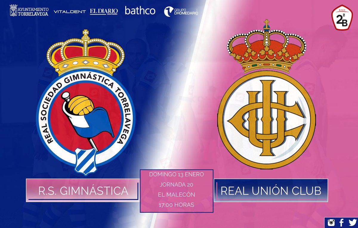 Esta tarde estaremos en el partido de #fútbol #Gimnástica vs #RealUnión
