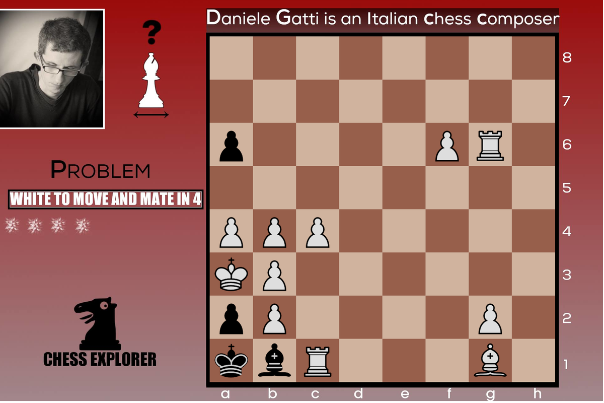 SettimoElo's tweet photo. Here it is a brand new chess problem designed by @Daniele Gatti and this is all for you!!

It's WHITE to move and MATE in 4!!

Can you find the solution?

#chessexplorer #settimoelo #danielegatti #chess #scacchi #problem #xadrez #ajedrez #mate #checkmate https://t.co/0YiObPrblw