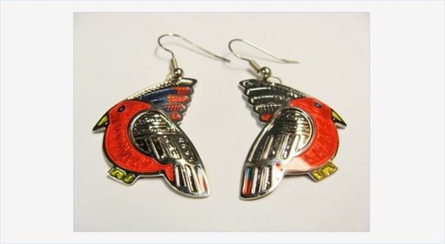 #Vintage Berebi Earrings Enamel Parrot Pierced Earrings #gotvintage #vintagejewelry #vintageearrings #Berebi #Parrots #Parrotearrings