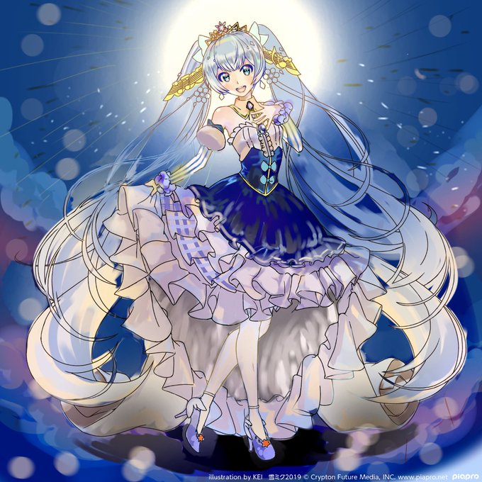 雪ミク19のtwitterイラスト作品