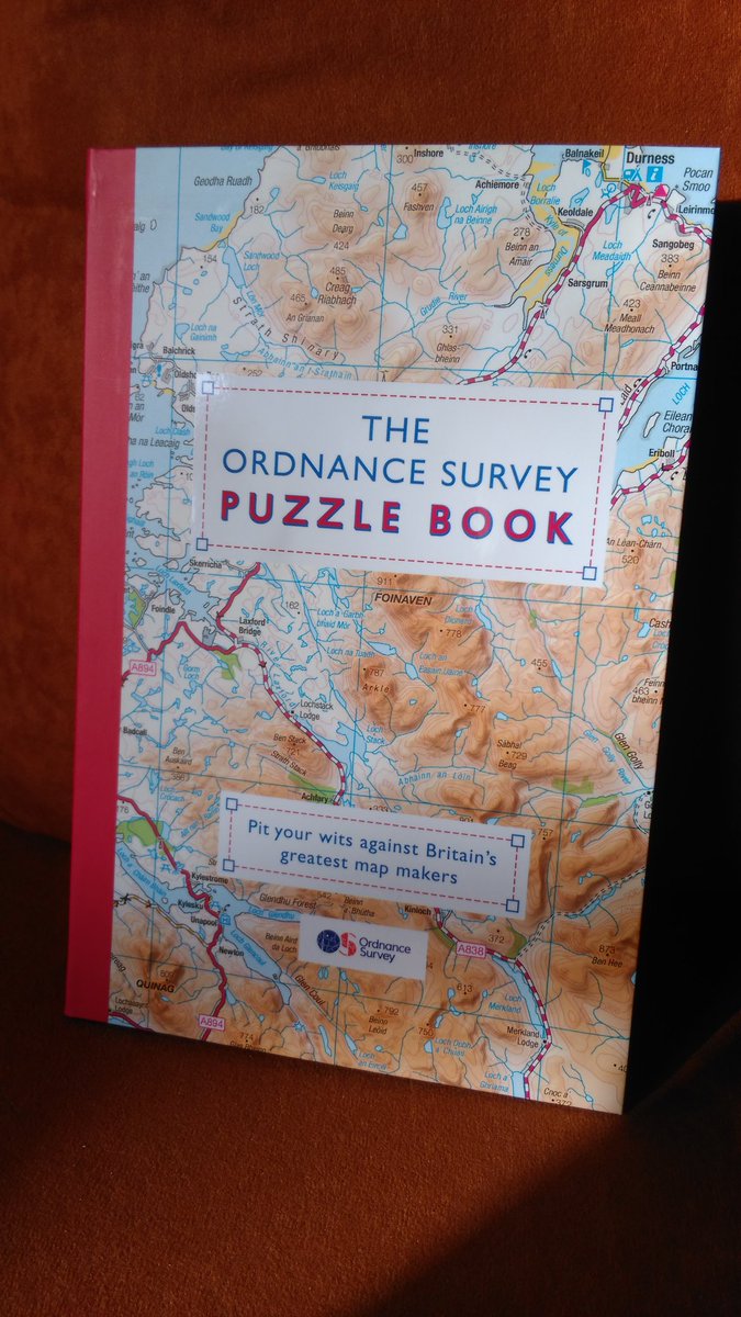 cbuterez's tweet photo. Surprise from the mail. Let the puzzle solving begin! I'm very curious if a non-British map-reader can manage the challenges. @OrdnanceSurvey #OSPuzzleBook https://t.co/mP3G3WoFth