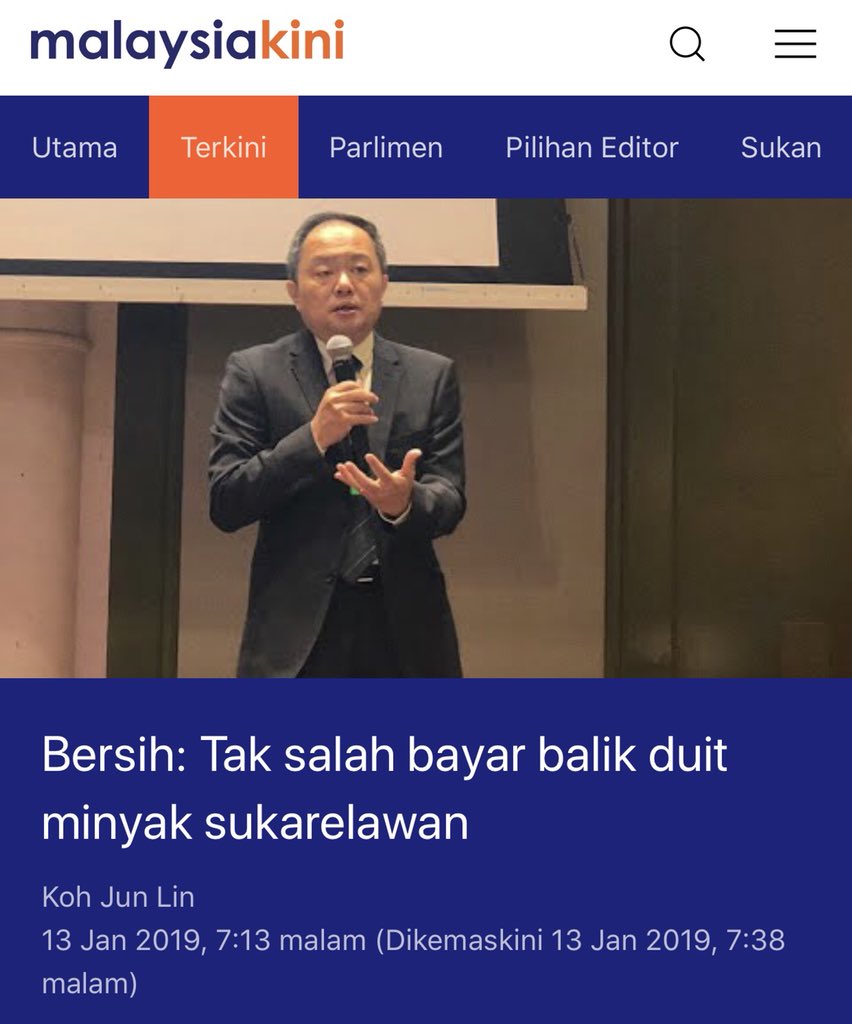 ahmadmaslan's tweet photo. Berita hangat PRK #CameronHighlands 

Tak salah beri duit kpd sukarelawan!? PRK dah bermula. Jika sukarelawan, buat apa beri duit. Namanya pun suka &amp; rela

Ada tujuan lain beri duit itu. Beli undi?
Adakah pihak2 yg berkaitan akan ambil tindakan? Pihak #BN sudah buat laporan Polis https://t.co/5zingTi2mB