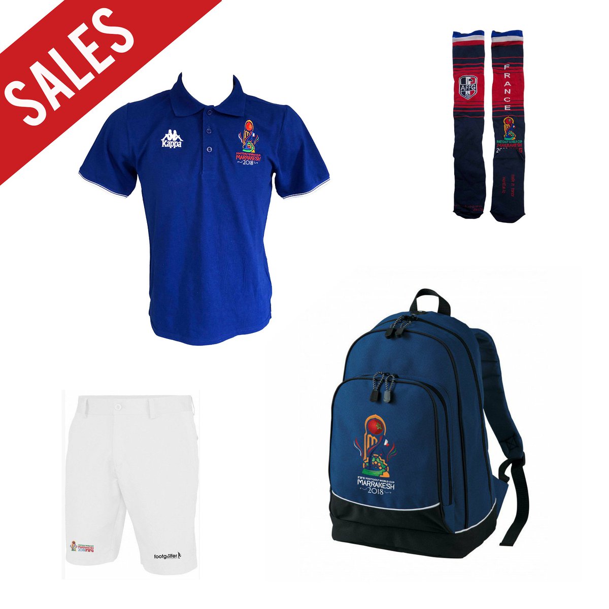 #Sales #SpecialOffer
Prepare the new season with #FIFGFootGolfWorldCup Products
"Pack 4 products" for only 59.85 €
(Polo Shirt + Short + Socks + BackBag)
To get it 
1 - Go to the shop : shop.fifgfootgolfworldcup.com/2-footgolf-shop
2 - Select the 4 products together 
3 - Use the code WORLDCUP35