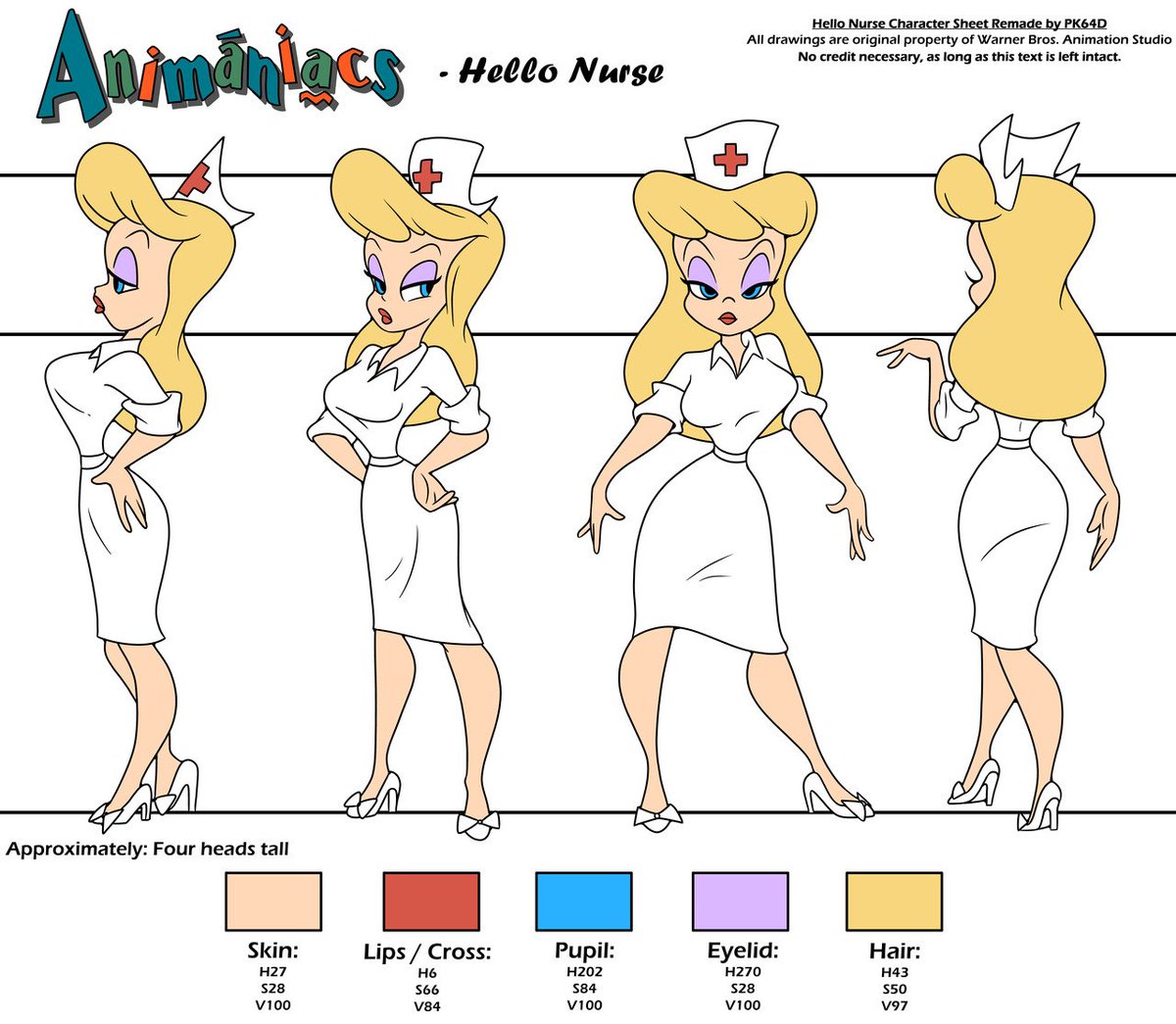 Model sheet and cels of Hello Nurse from Animaniacs.Album. pic.twitter.com/...