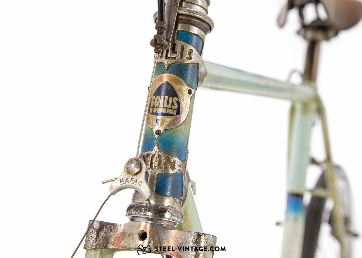 Steel_Vintage's tweet photo. Follis Classic 650B Randonneur 1950s: https://t.co/lVFMMQp4HJ #SVB #VintageBikes #Folis https://t.co/3AHIoPyiYq