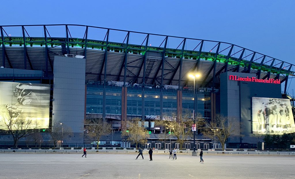 Watched the boys and Paul play lax with the Linc in the background last night. Maybe some day they will get to play inside of giant venues like this. Come to Philadelphia, <a href="/PremierLacrosse/">Premier Lacrosse League</a>!