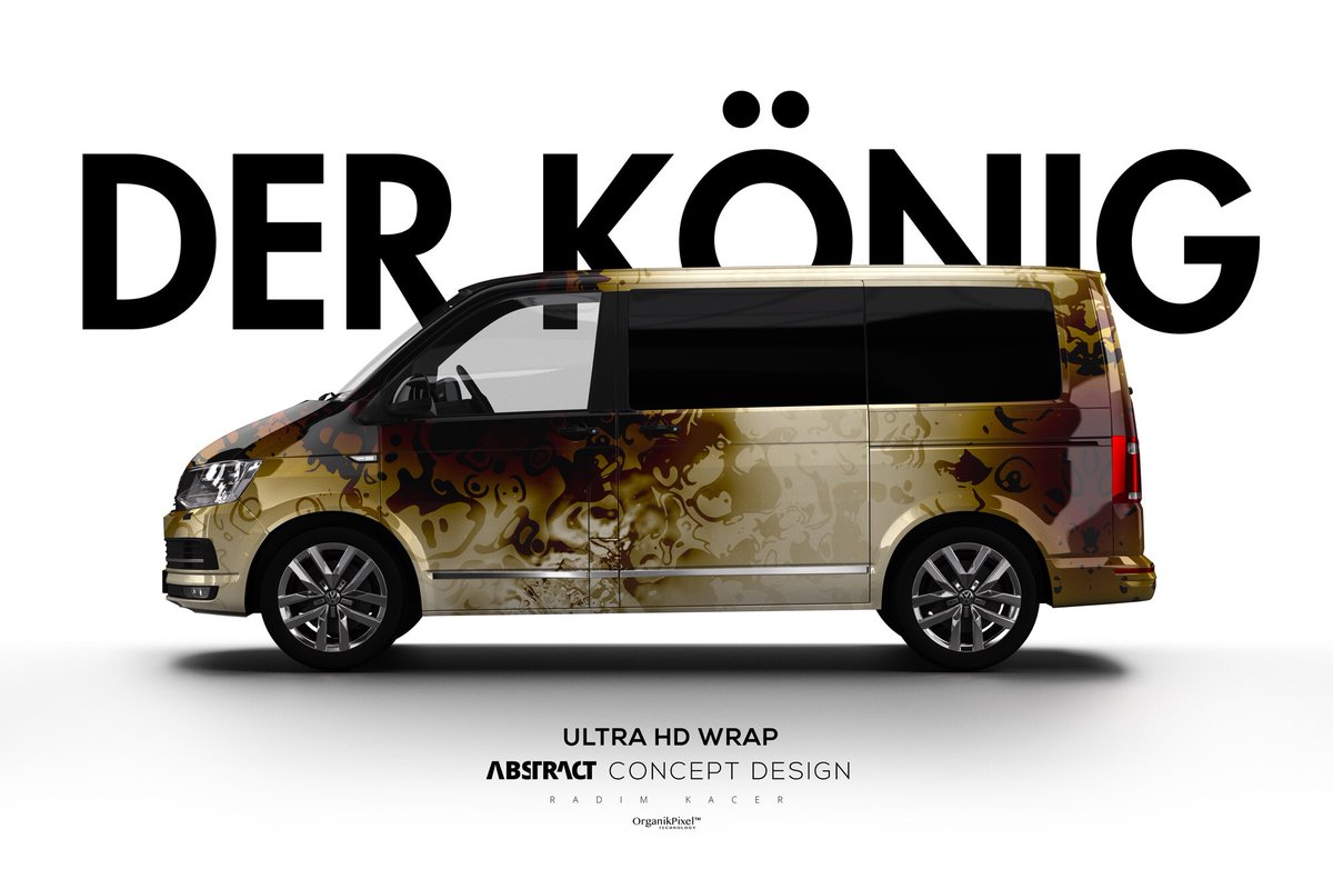Radim Kacer Der Konig Ultra Hd Wrap Design For Volkswagen Multivan Designed By Radim Kacer T Co Xsdfg3xcjw Car Body Wraps With The Same Detail As On 4k Tv Car Tunning