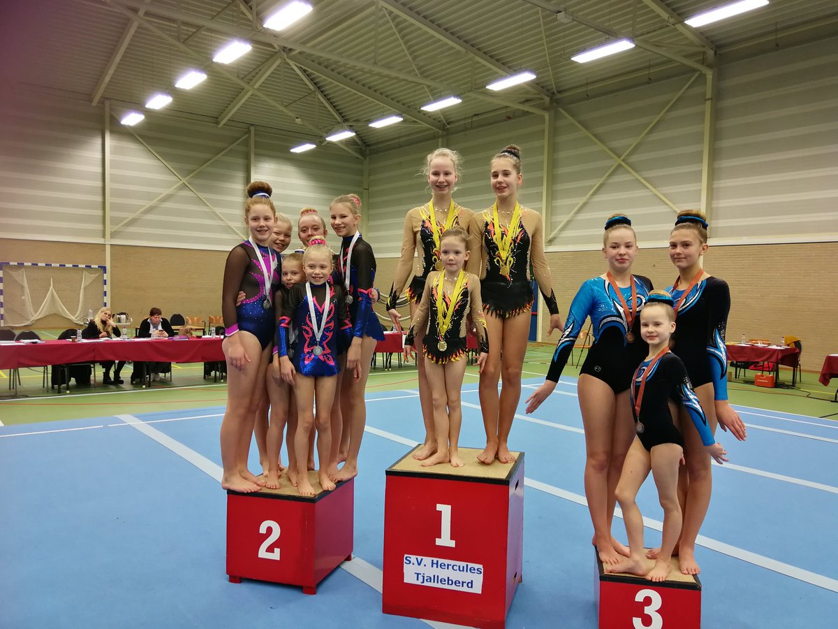 Setmop's tweet image. Druk en succesvol weekend voor Set'm op! Vanochtend al meerdere medailles verdiend bij acro, gisteren bij turnen. Nog veel succes voor alle teams die vanmiddag moeten. Set'm op!