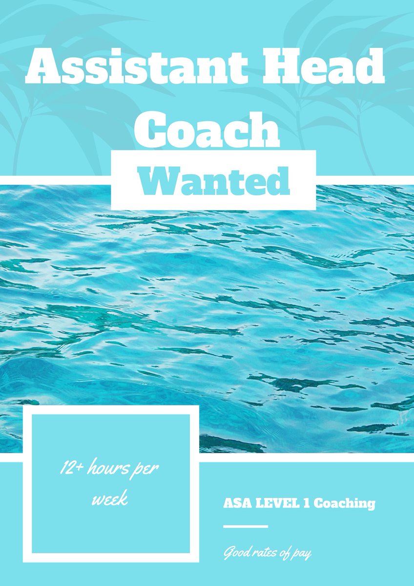 TeamJorvik's tweet photo. Job Alert! Assistant Head Coach (Level 1 Coach) needed by Team Jorvik #Swimming Club in York. Permanent, part-time. Approx 12 hrs per week. Good rates of pay. DM for more info. https://t.co/5k4vgd9Tht