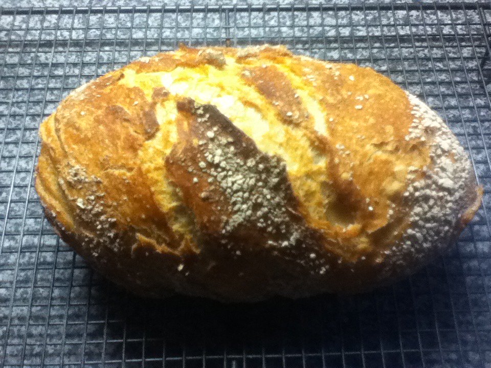 kayrmf's tweet photo. No-knead sourdough loaf #noknead #bread #baking #loaf #kitchen #breadtexture https://t.co/RPb2Y85vBR