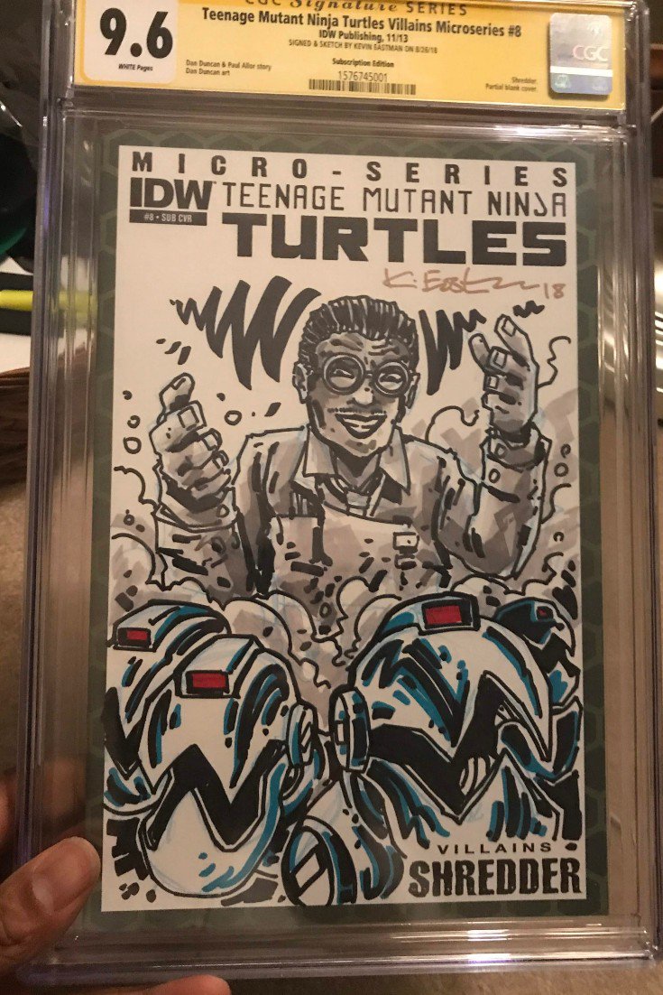 ComicBkLounge's tweet photo. #SlabSunday #BaxterStockman #Mousers. As a black boy in the 80s, he was the 1st black #villain I read about &amp; why I've been a lifelong #comicbook reader. Thank you @kevineastman86 #TheComicBookLounge #CGC #SignatureSeries #tmnt  #teenagemutantninjaturtles https://t.co/y2Oj21fddi https://t.co/ZCifBphUBr