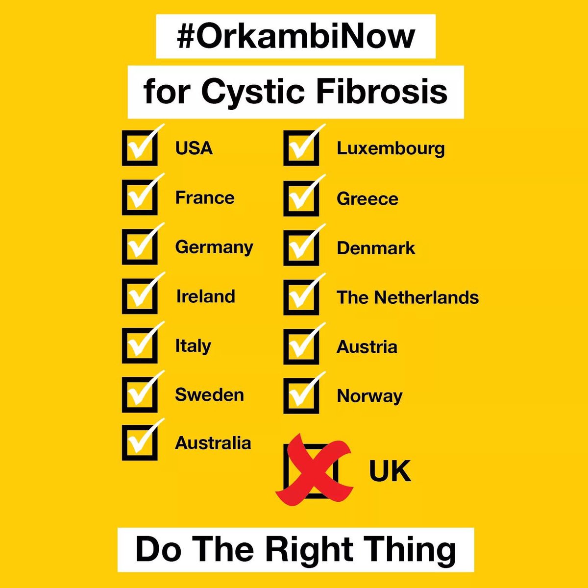 myCFHero's tweet photo. @BoothyCraig @nhsCFwarriormum @GreatStrides65 @MattHancock @cftrust @DavidRamCFT @NICEcomms @VertexPharma @nicolablackwood I really think it may time @NHSEngland took down their #LeadingInHealth &amp; #HighQualityHealthcareForALL -it’s absolutely not the case with the UK’s most common life limiting genetic disease #CysticFibrosis. Meanwhile lots of other countries get it done &amp; move forwards. #NotLeading https://t.co/4aeyLA0Ifl