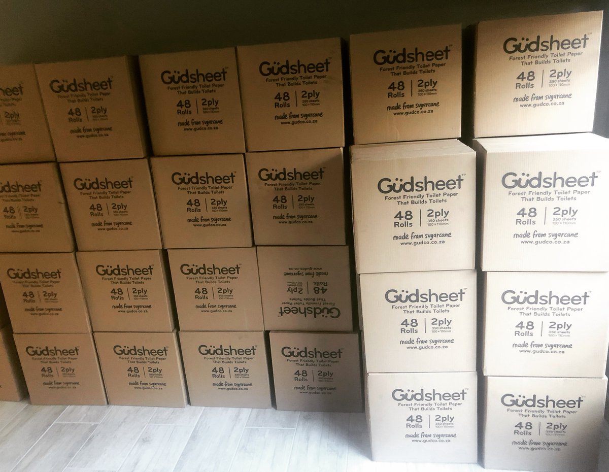 gudco_co_za's tweet photo. Spot the odd one out 🙃 #güdsheet #recycled #paper #boxes 📦📦📦 #plasticfree #guiltfree #toiletpaper #madefromsugarcane 🌱#forestfriendly #familyfriendly #ecofriendly TP 🧻 that builds #toilets 🚽 in #southafrica 🇿🇦 #everysheetcounts https://t.co/XObTzLvNaa