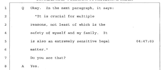 However, the MJ Estate discovered, that on Sept. 7, 2012 Wade sent out an e-mail in which he shared his allegations with over 30 people. Asking his recipients for discretion, he refers to his allegations as an "extremely sensitive legal matter". From Joy's deposition: