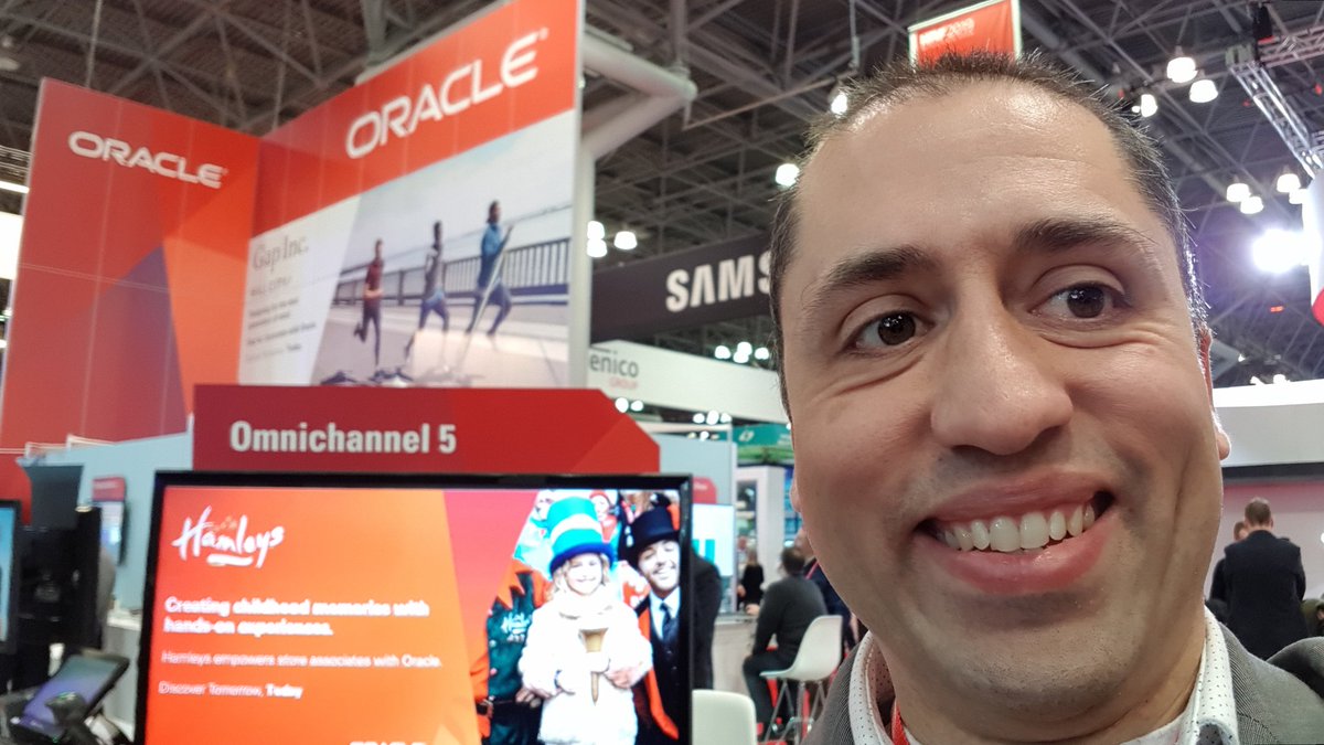.<a href="/OracleRetail/">Oracle Retail</a> booth championing omni-channel #NRF2019 <a href="/OLRretail/">OLR Retail</a>