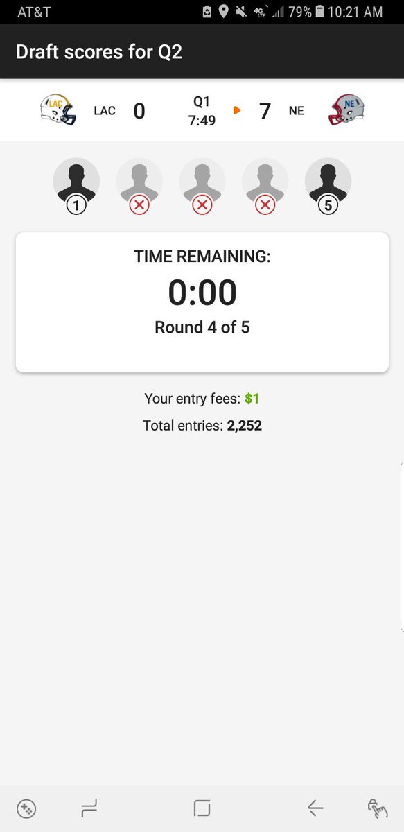 joanne__007's tweet image. @DraftKings this new #FlashDraft is trash. Tried on both android and iPhone and it keeps glitching!