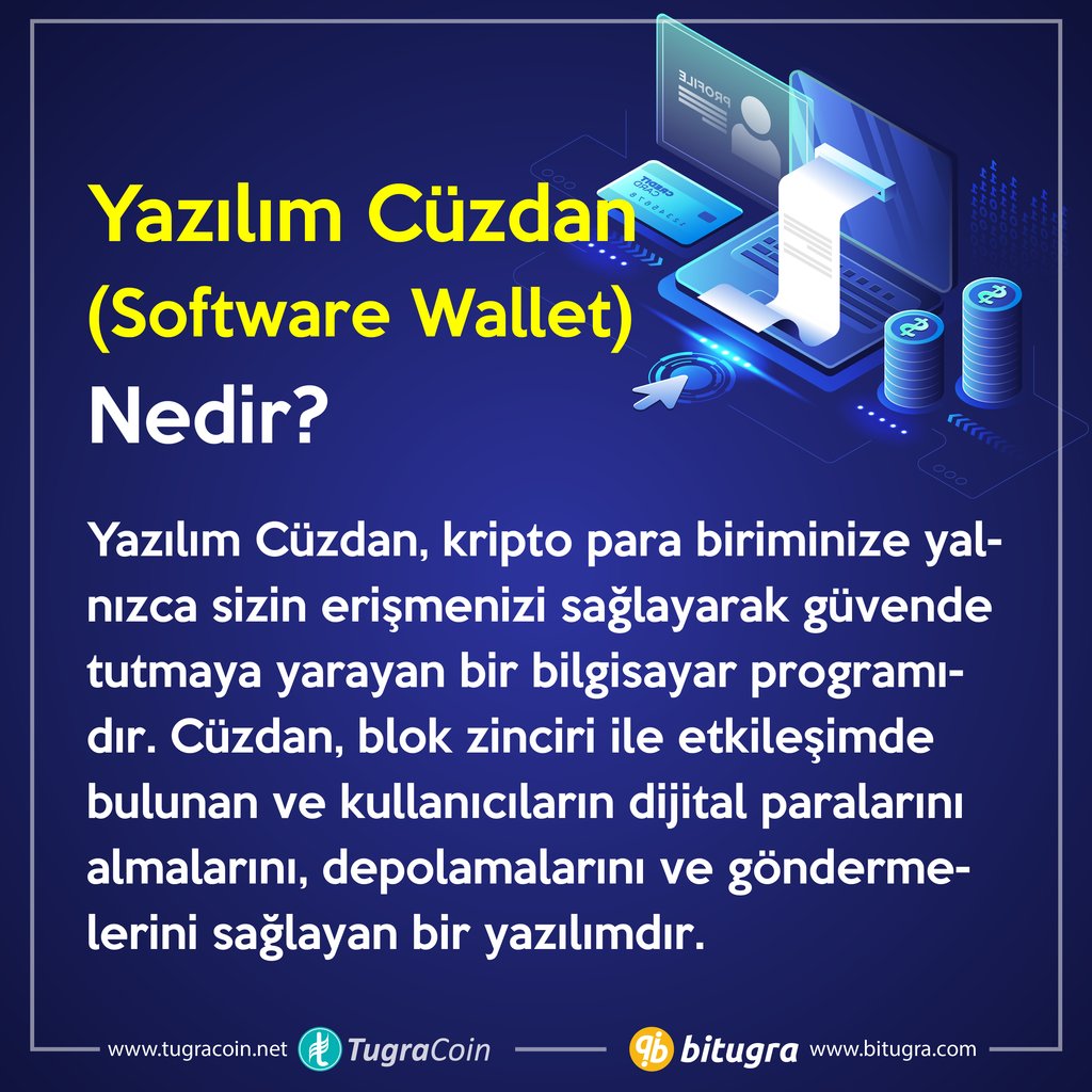 BiTugra's tweet image. Yazılım Cüzdan (Software Wallet) Nedir?

Yazılım Cüzdan, kripto para biriminize yalnızca sizin erişmenizi sağlayarak güvende tutmaya yarayan bir bilgisayar programıdır...

#bitcoin #blockchain #softwarewallet #investment #tugracoin #bitugra @binance @TugraCoin