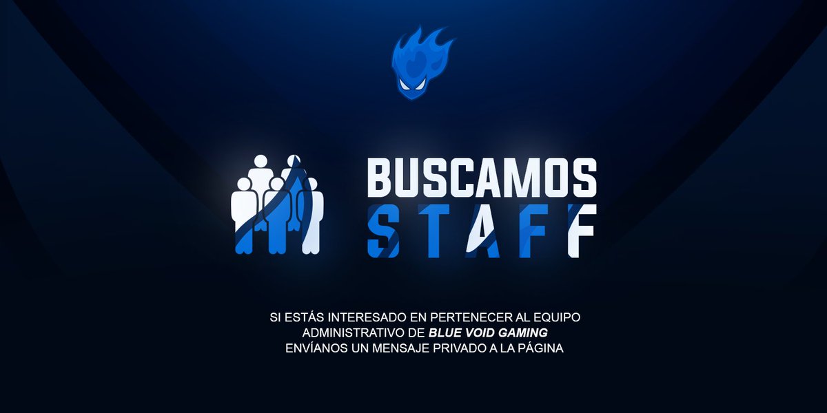 [Búsqueda]

Sí estas interesado en formar parte de la administración de Blue Void Mobile envíanos un mensaje privado.

❤️ y 🔁 se agradece.

#GoBVG💙   #BlueVoidGaming 💪🏻