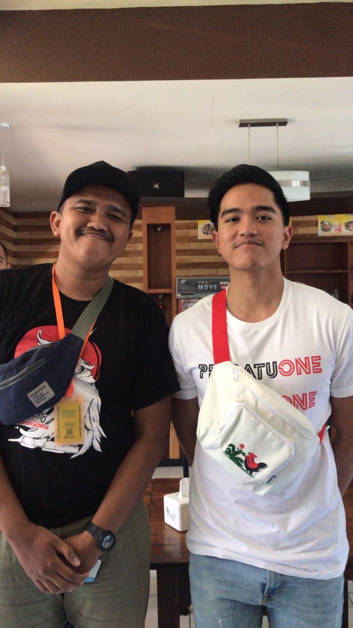 Eribksaputra bersama Kaesang Pangarep