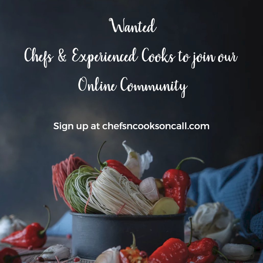 Chefs_n_Cooks's tweet photo. Are you or someone you know a Chef or Cook looking to cook for busy families in your local community? Sign up today and connect directly with families who are looking for personal chef services like yours! #ChefsNCooksOnCall https://t.co/WWCf57Nuvg https://t.co/nYzKdy4hWb