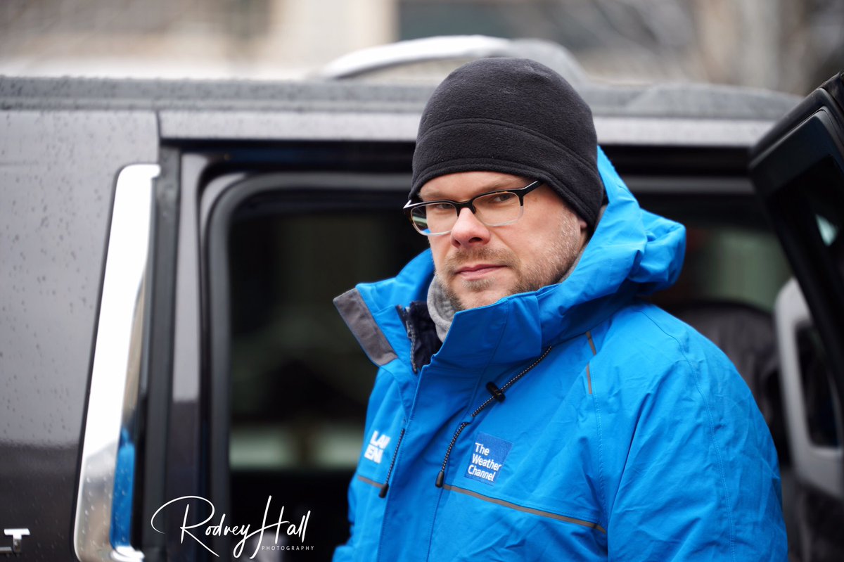 Thanks to my pal and colleague, Rodney Hall for this shot as I got ready for live <a href="/weatherchannel/">The Weather Channel</a> coverage of winter storm #Gia. I promise, I’m not as serious as I look!