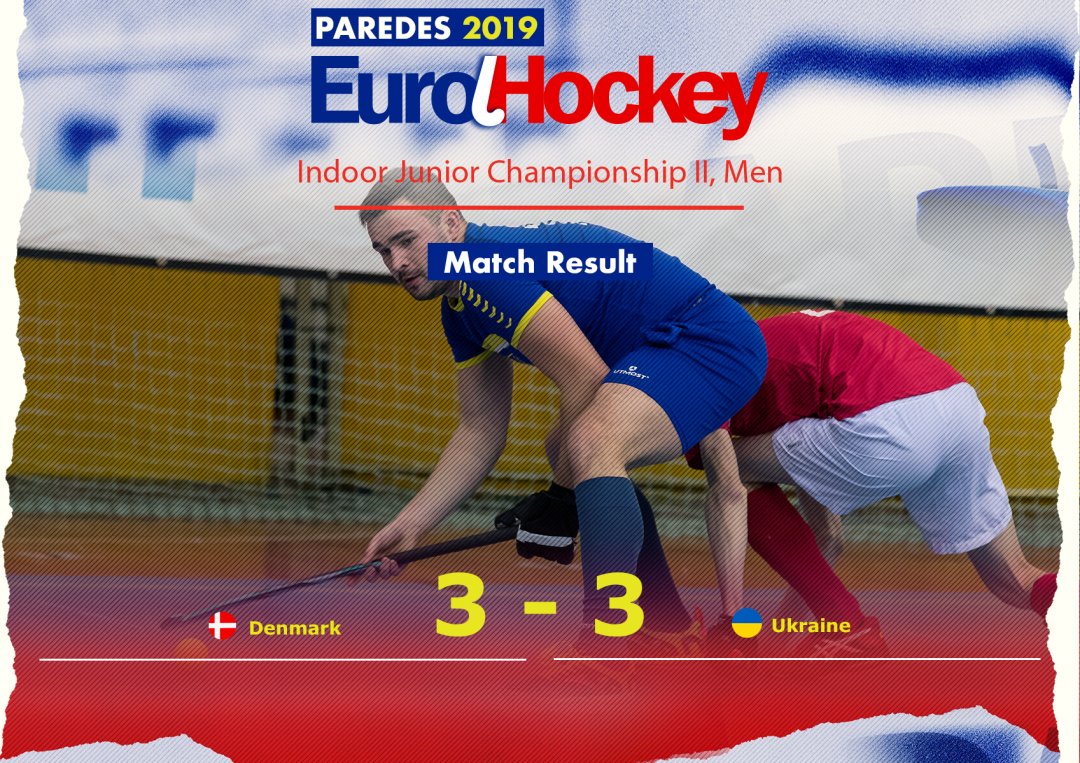 ParedesEH2019's tweet photo. Denmark 3-3 Ukraine

Another balanced game that ended in a tie! 

#EuroHockey #EHI2019 #Paredes https://t.co/SkjsqrpYh9