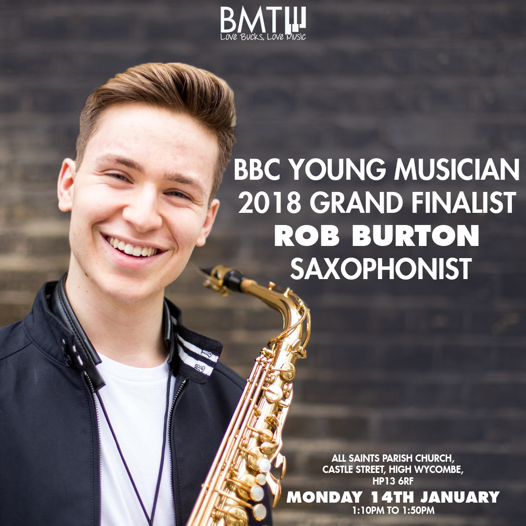 BucksMEH's tweet photo. We are ready to welcome #RobBurton at All Saints Parish Church #HighWycombe!! Come and see one of the most promising British Saxophonists right now! #Saxo #Classical #Concert #LoveMusic https://t.co/e9iZ3aVRxw