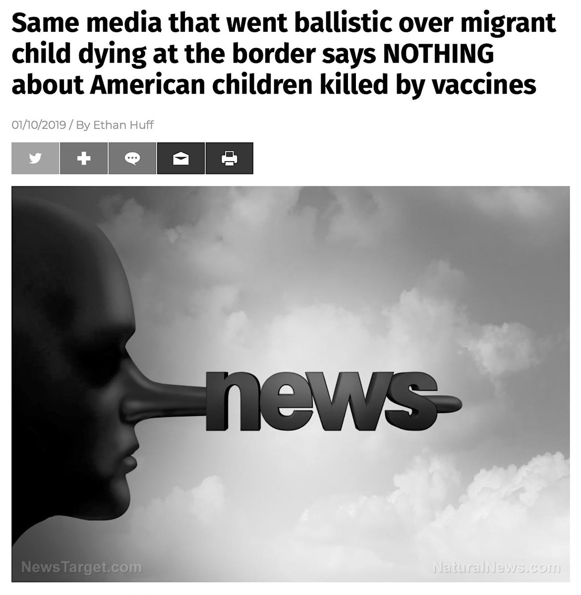 Data In The FDA's Vaccine Adverse Event Reporting System (VAERS) Suggest That Thousands Or Even Millions Of American Children Have Died Or Suffered Serious, And Oftentimes Permanent, Health Consequences As A Result Of Getting Vaccinated. https://www.vaccines.news/2019-01-10-media-migrant-child-says-nothing-about-american-children.html #QAnon  @potus
