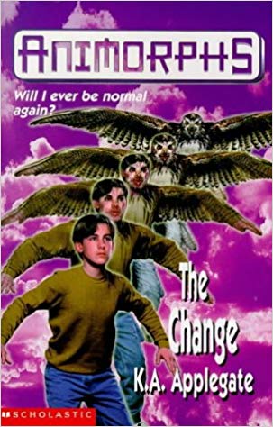  #TheChange #AnimorphsBookChallengeBoy trapped in hawk body makes deal with omnipotent being to turn him back into human if he rescues good lizard aliens from evil slug aliens.The being gives him morphing powers and boy must choose to remain a powerless boy or a superpowered hawk