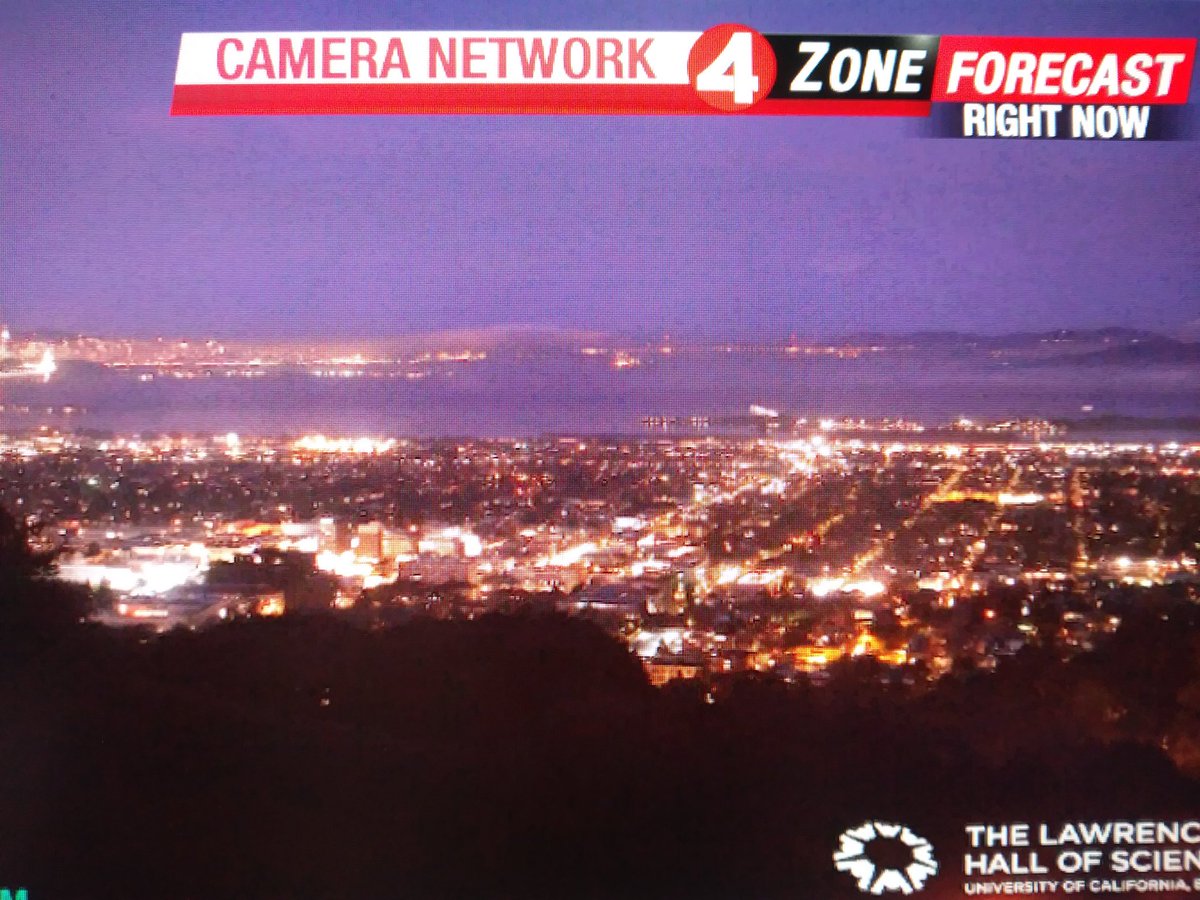 View of the East Bay shoreline.  Off to a good start and rainfree Sunday...but an unsettle week ahead.  Marty and I will guide you through...KRON4 morning news.