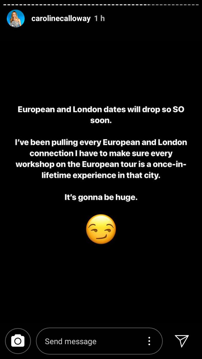 She's cancelled going to Denver & Boston but never fear, she's still coming to Europe. And London, which is apparently not in Europe.