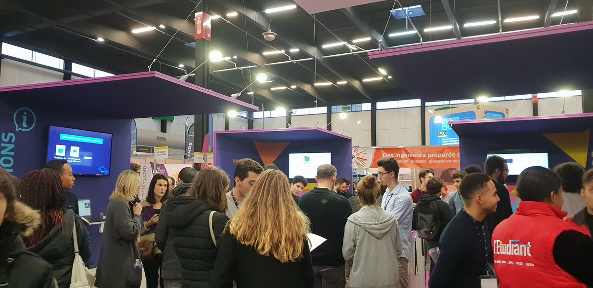 Dernières heures pour échanger avec nos apprenants sur le Salon de l'Etudiant de #Bordeaux ! #orientation #informatique