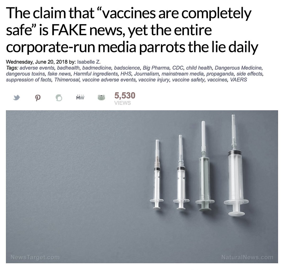 CDC Admits On Its Website That Vaccines Contain Harmful Ingredients. On Their “Ingredients Of Vaccines Fact Sheet,” They Admit Formaldehyde, Monosodium Glutamate (MSG), And Thimerosal Are Commonly Found In Vaccines. https://www.naturalnews.com/2018-06-20-the-claim-that-vaccines-are-completely-safe-is-fake-news.html #QAnon Vaccine  #GreatAwakening  @potus