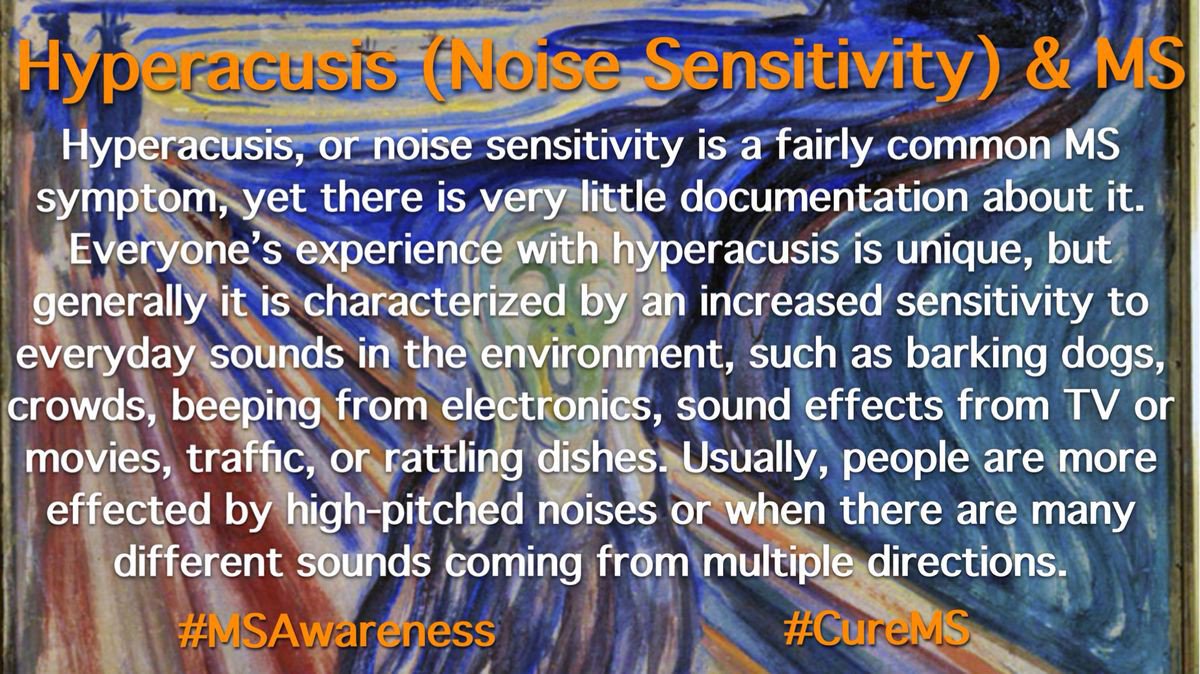 GenaMSwarrior's tweet image. #Hyperacusis, or #noisesensitivity is a fairly common symptom, yet there is very little documentation about it. Everyone's experience with hyperacusis is unique, but generally it is characterized by an increased sensitivity to everyday sounds in the environment, such as barking..