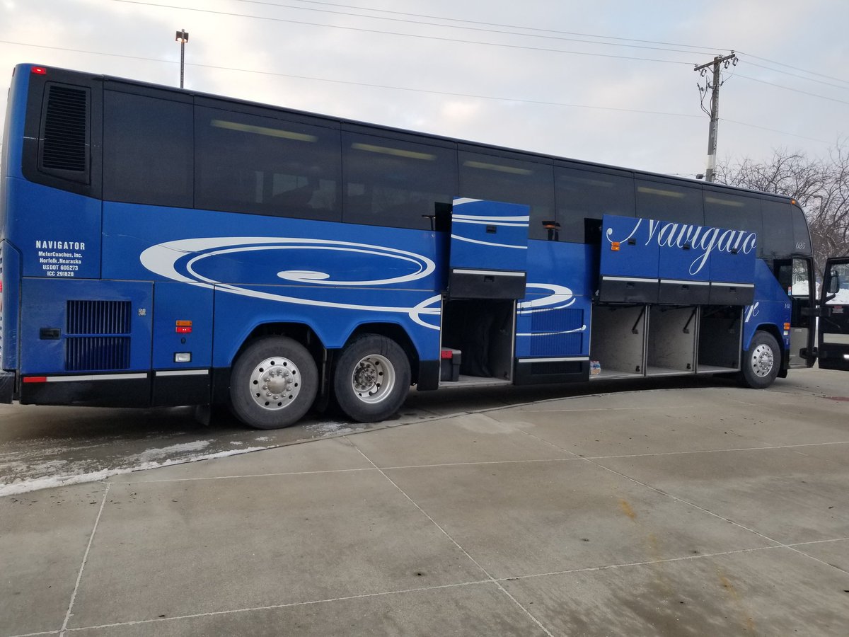 Midland_WBB's tweet photo. Our ride today to Mitchell!!! Cheer us on as we take on #1 Dakota Wesleyan at the Corn Palace at 2 PM! #ForOneAnother #WarriorNation https://t.co/6Y5jnQxDiA