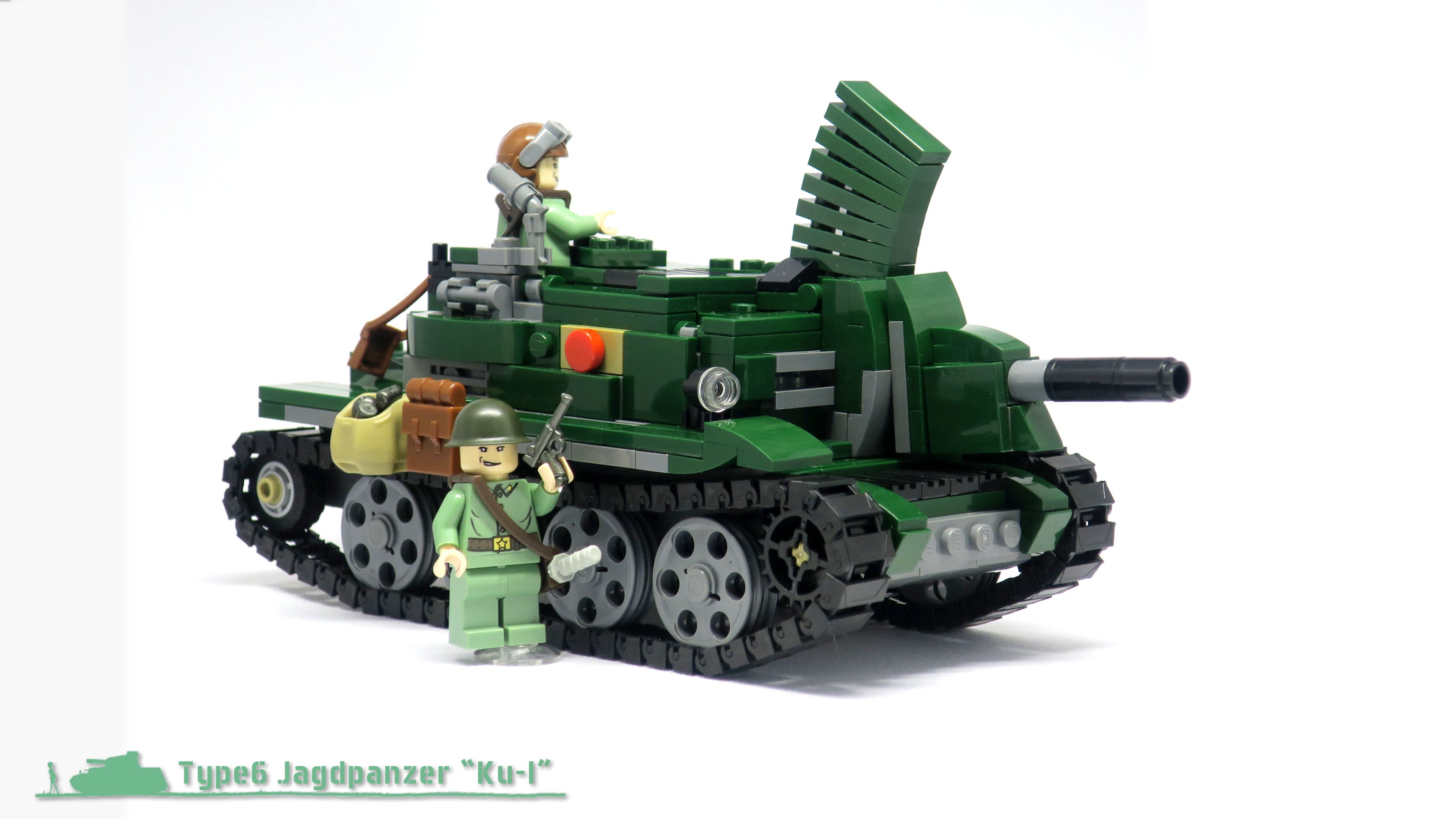 75 Nanago Japanese Afol レゴ 六式駆逐戦車 イ号 秘匿名称 クイ ドイツ国防軍 技師とともに開発した 日本初の駆逐戦車 主砲には3連発 可能な多弾速射砲 57mm 長口径 を採用 奇襲により多くの戦車を撃破した Lego レゴ レゴ戦車 レゴミリタリー 詳細は