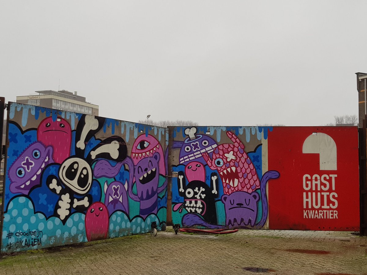 WillemBod's tweet image. #Graffiti Gasthuiskwartier in 's-Hertogenbosch, The Netherlands #oxalien #doodkonijn #lastplak #streetart #GoogleStreetArt
