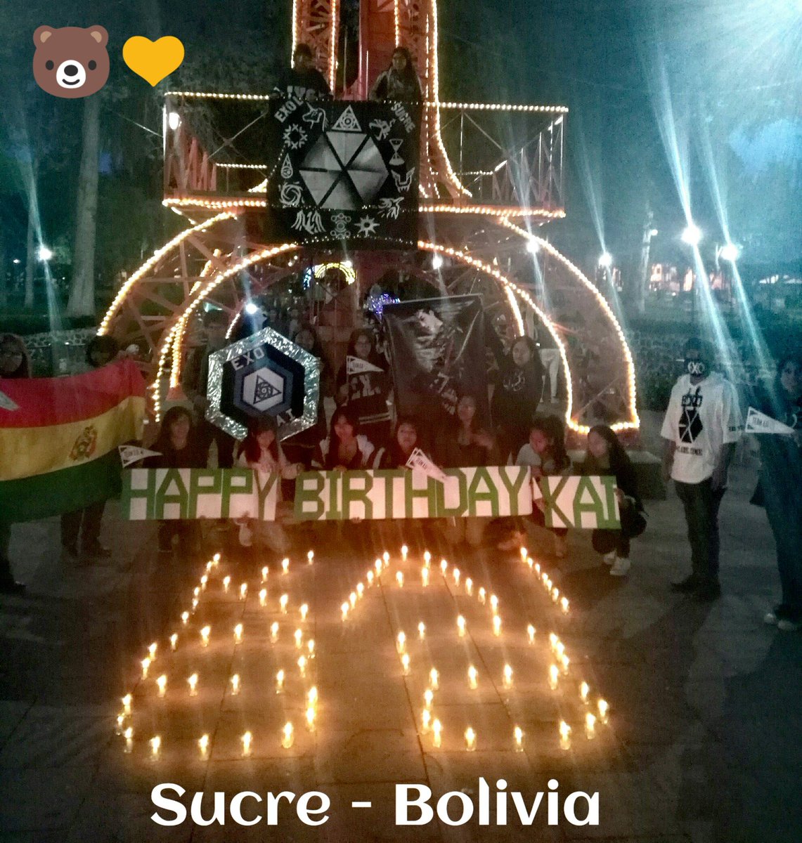 Proyecto "HAPPY B-DAY KAI"
KAI BOLIVIA
#HappyBearDayKai
#HappyKaiDay
#Kai
#KimJongIn
#카이 
#엑소카이
＃カイ